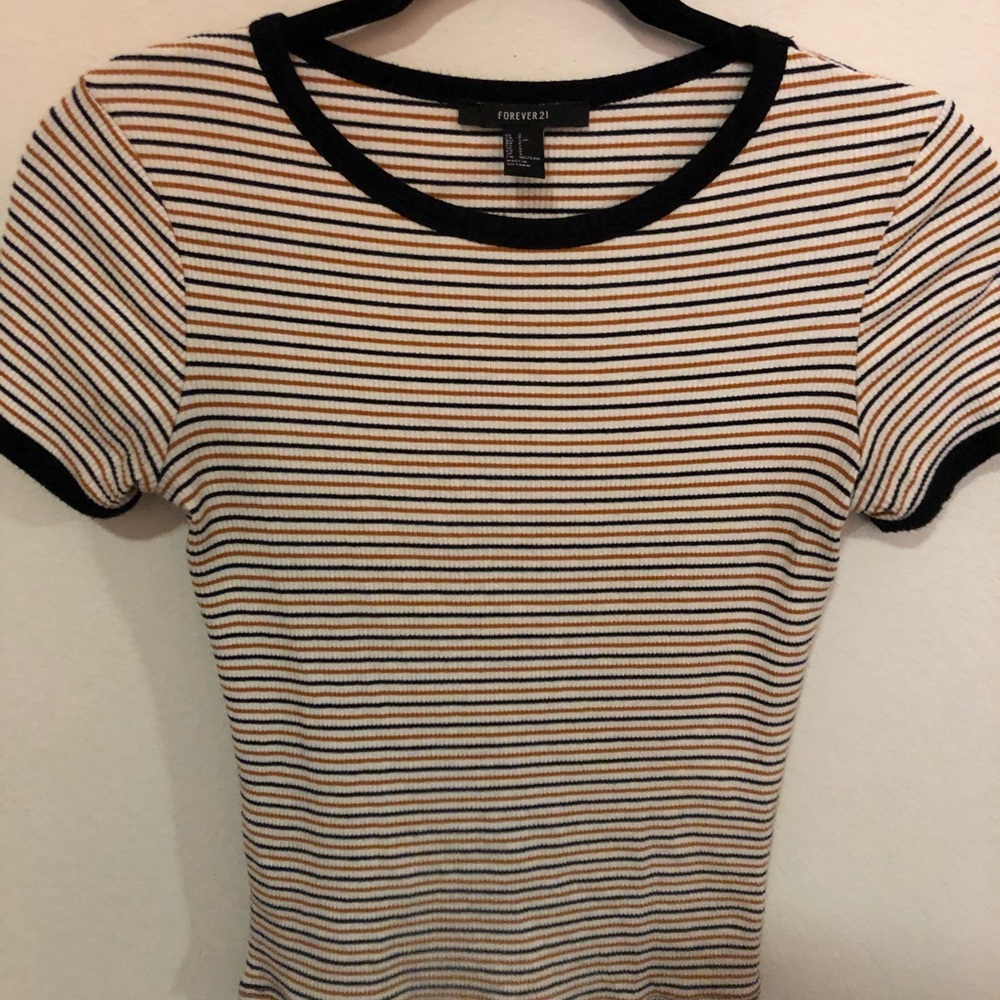 fitted striped tee - Picture 2 of 2